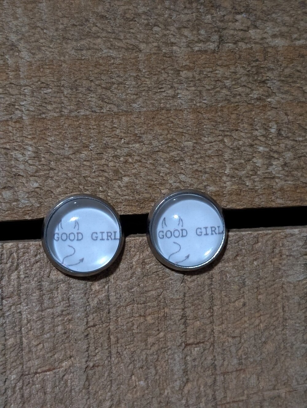 💟 Good Girl Handmade Stud Earrings